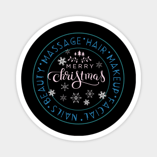 Merry Christmas Beauty Salon Magnet